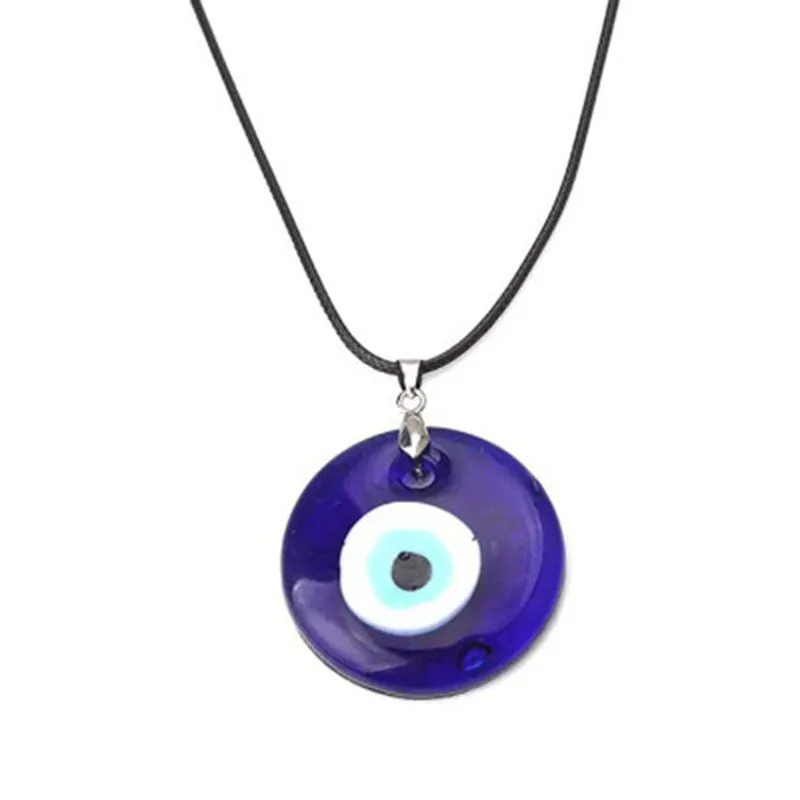 Moda 30mm Evil Oczu Wisiorki Naszyjniki Dla Kobiet Mężczyźni Turcja Niebieskie oczy Lucky Naszyjnik Choker Biżuteria Akcesoria