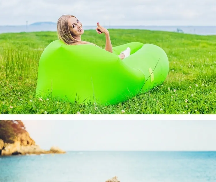 Outdoor camping inflatable sofa air mattress single deck chair portable lunch break Music Festival gf579