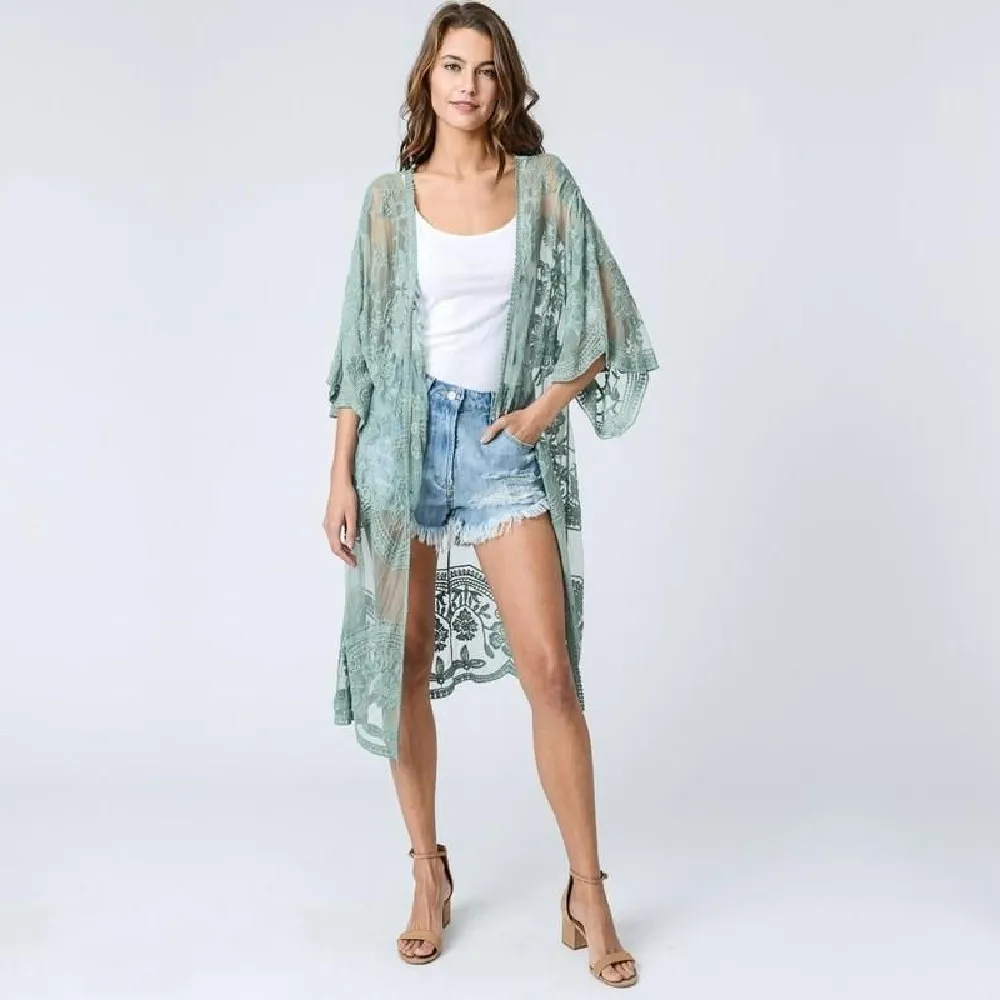 Kaftan Beach Pareo wear Swim suit Cover up Playa Tunics for Tunic Swimwear Women Lace Dress #Q894 210420