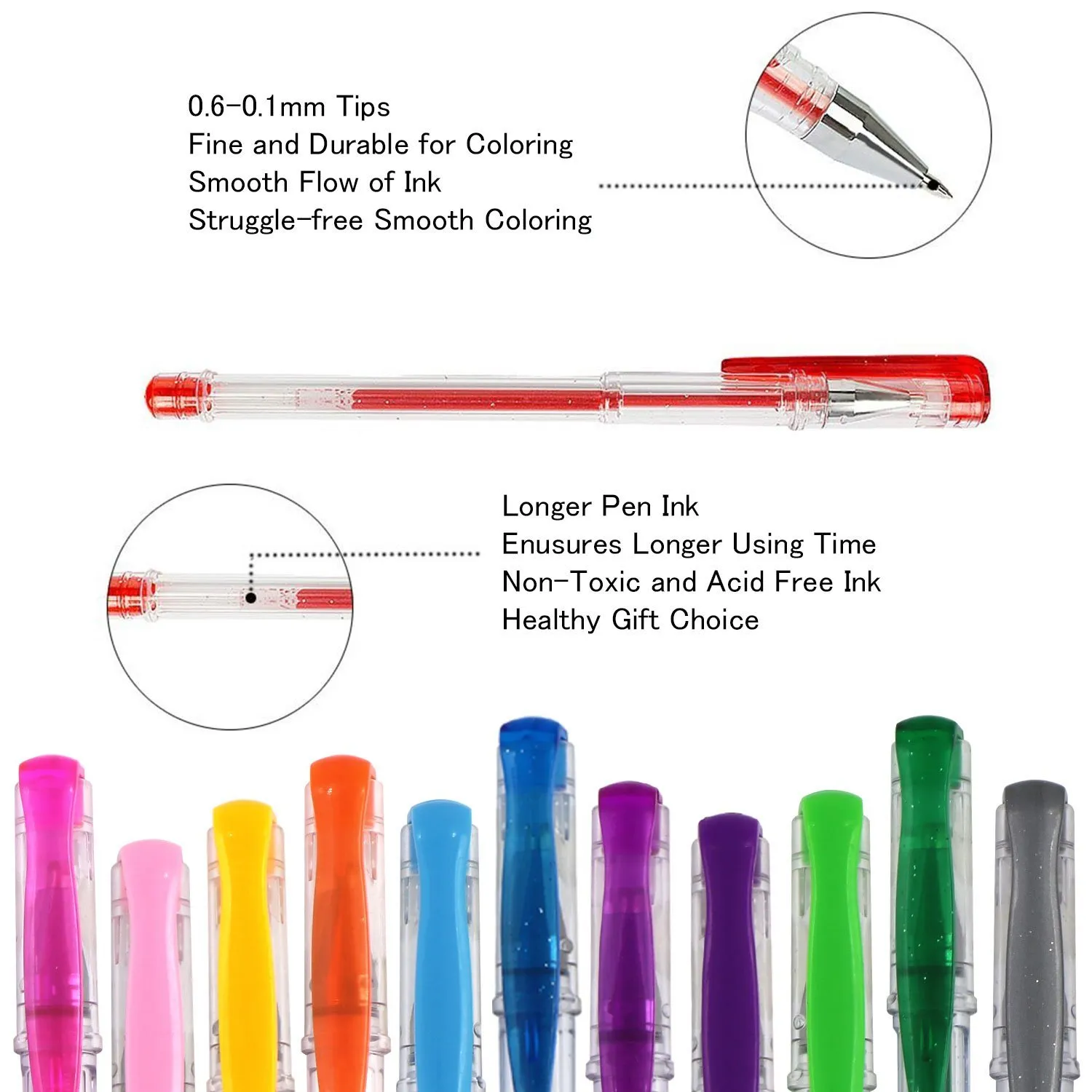 Assorted - Scrapbook Gel Pens 4/Pkg