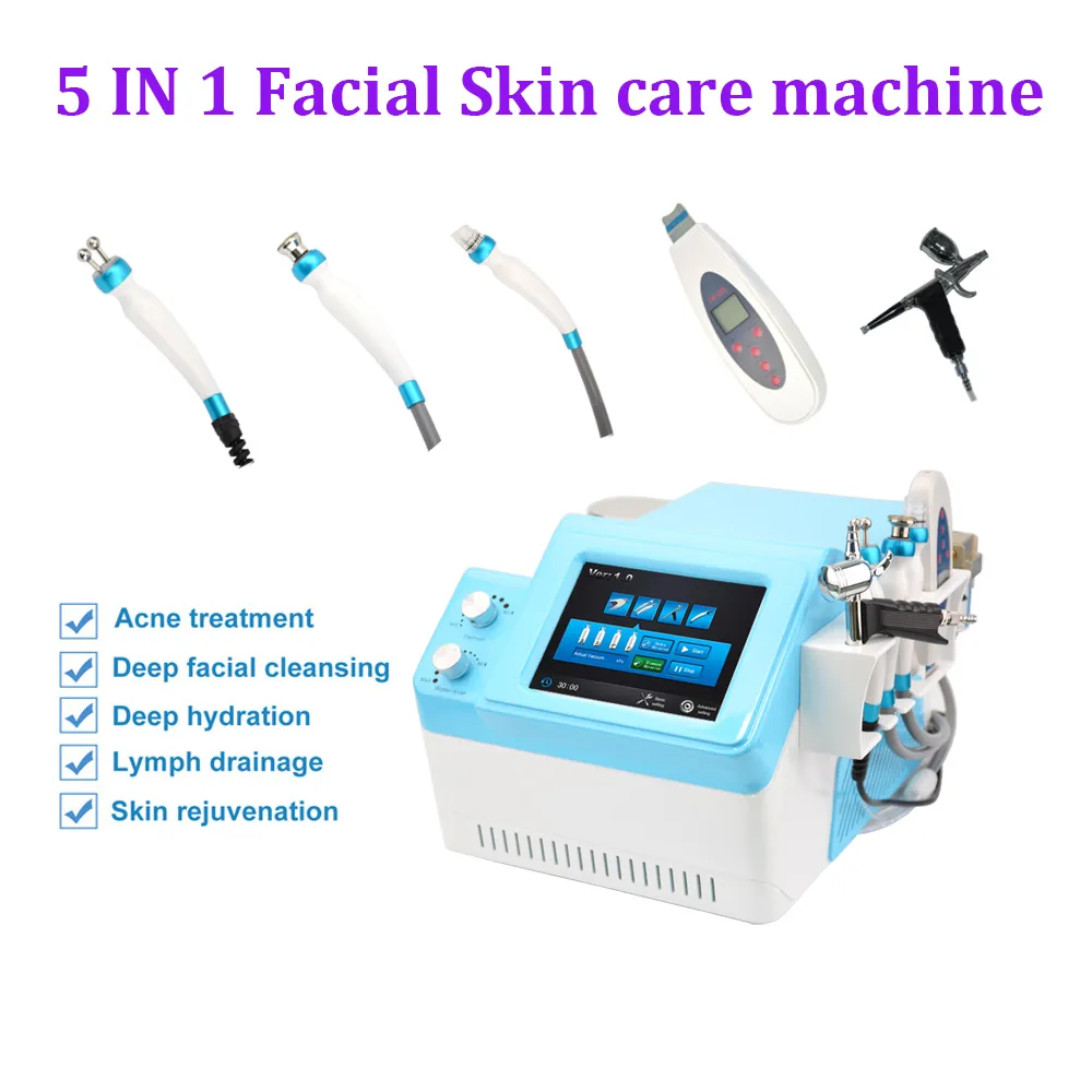 5 em 1 Hydra Diamond Dermaabrasão MicroderMabrasão Anti Rugas Peeling Hydro Bio Microcurrent Machine