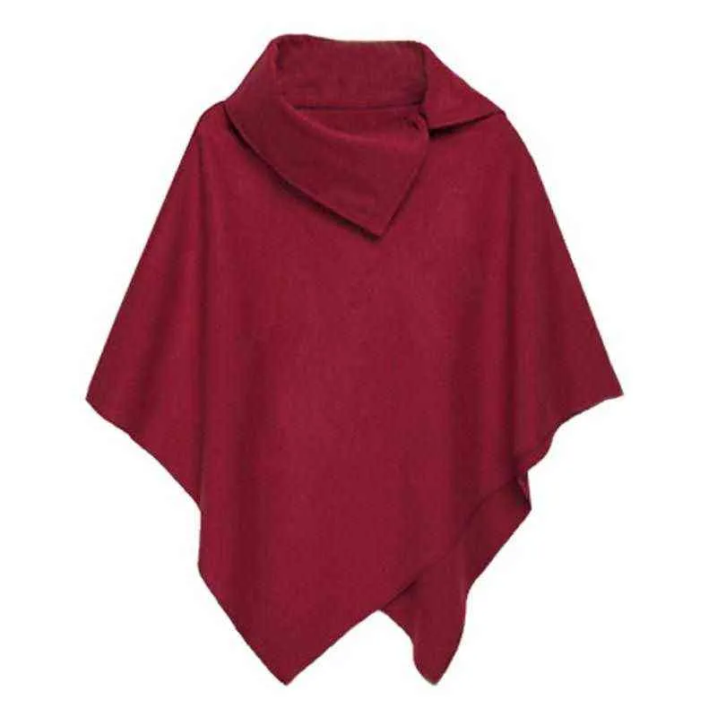 DHgate.com:Womens Casual Wool Poncho Cape: Zipper Loose 2024 Spring ...