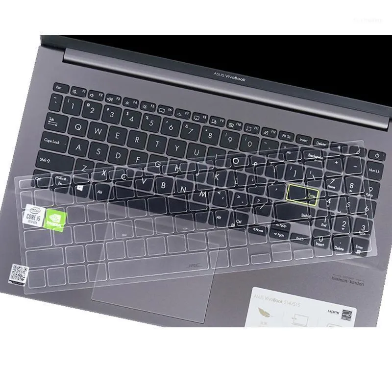 ASUS Vivobook 15 S533 S5600 15.6インチ2021クリアシリコーンスキンプロテクターTPUラップトップキーボードダストカバー11