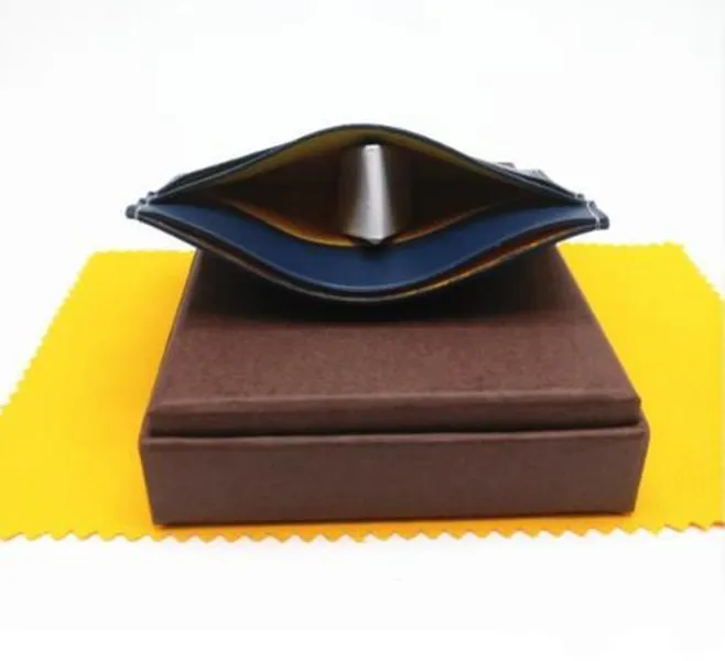 Top quality card holder Paris style luxury designer classic men women famous genuine leather gy credit mini wallet