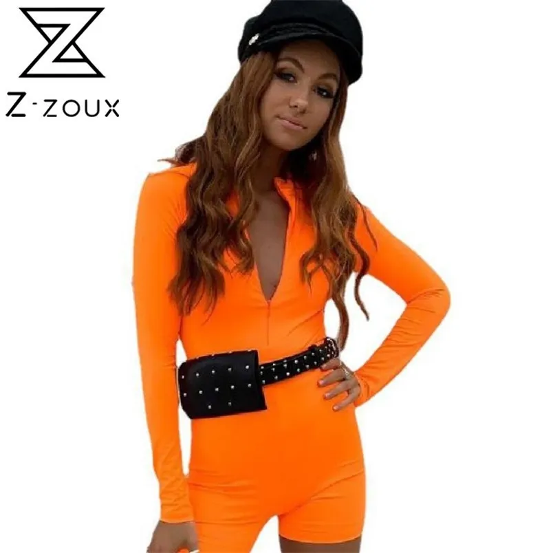 Женский комбинезон с длинным рукавом короткий ползунок Bodycon Playsuit Plus Размер сексуальный летний мода 210513