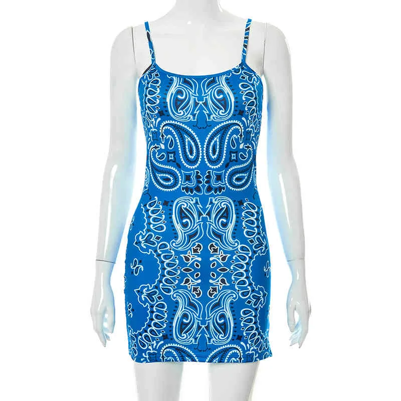 Blue clearance bandana dress