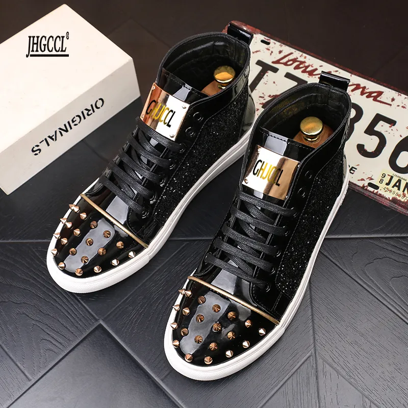Sneakers a paillettes hautes de luxe Soft Sole Martin Shoe for Party Wedding Bottes rivees premium