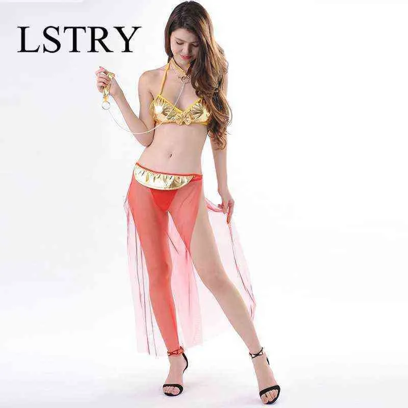 NXY Sexy Lingerie Hot Gold Leather Bra Mesh Exotic Pole Dancing Temptation Erotic Women Costumes1217