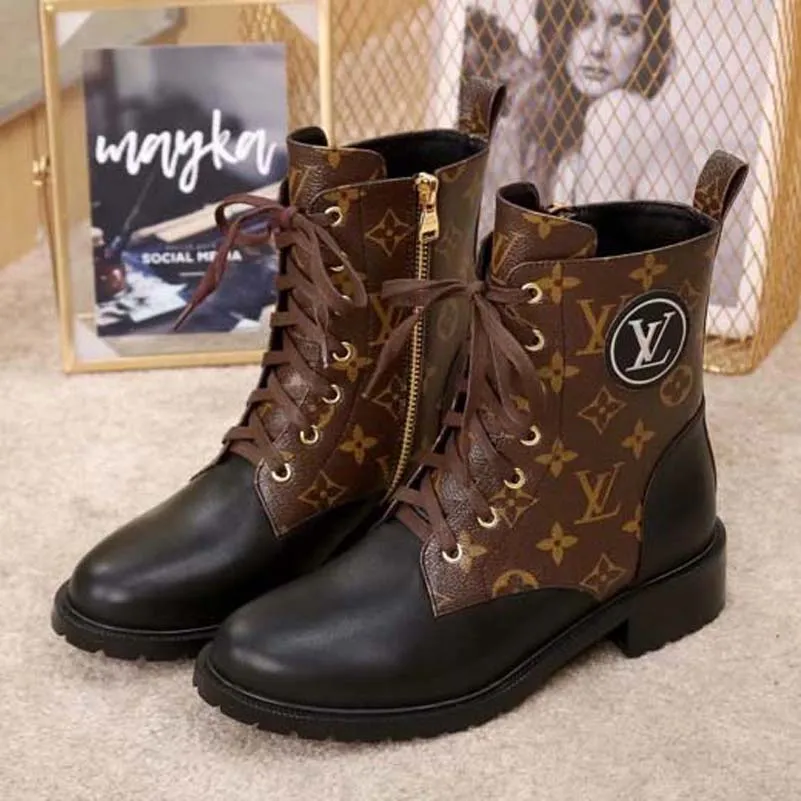 Botas Louis Vuitton , Tacones Altos , De Nieve De Las Mujeres Moda Casual  Cortas