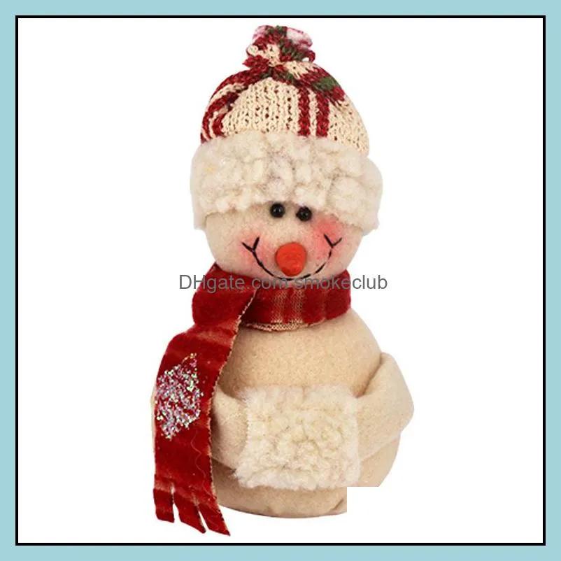 Chuangda Order Christmas Snowman Tree Pendant Plush Puppet Home Decoration 008