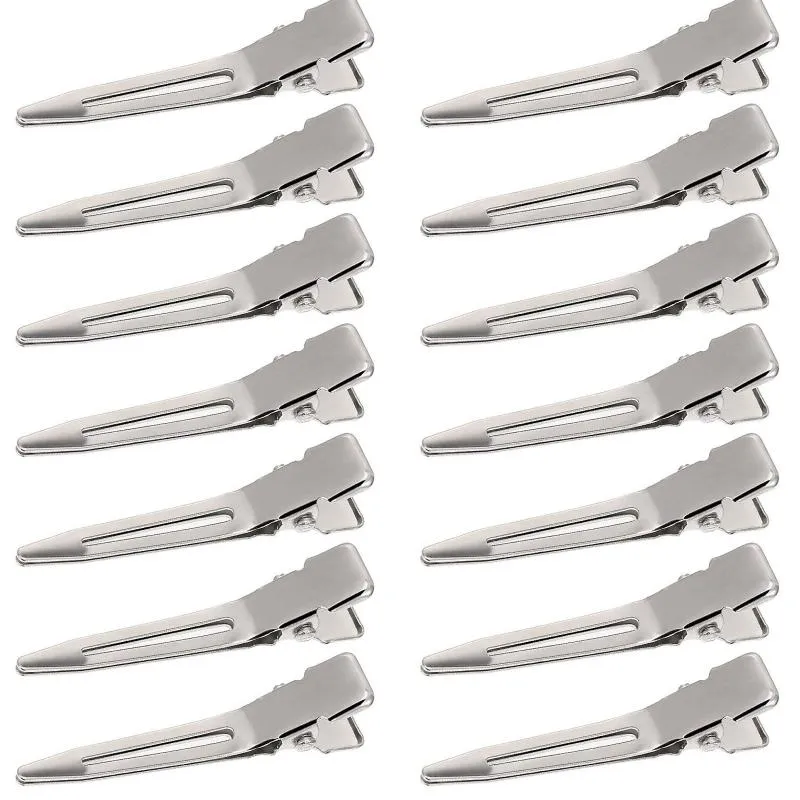 Haaraccessoires 1.75 inches Single Prong Curl Clips Silver Metal Pins voor Extensions (50 Pack) Hanger Sieraden