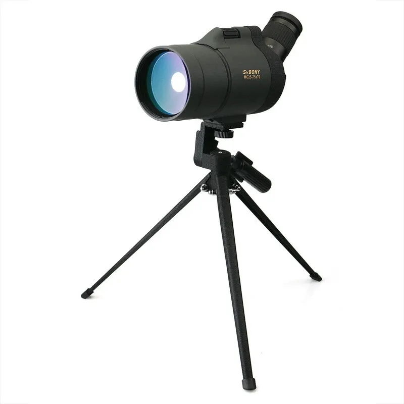 Svbony sv41 25-75x70 À Prova D 'Água Anti-Fog Telescópio Refracção Sistema Ótico Zoom Bak4 Prism Long Range Monóculos com Tripé