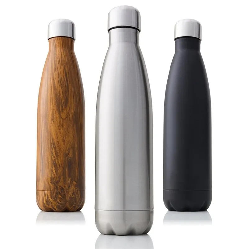 350/500/750/1000ml Double-Wall Insulated Vacuum Flask Stainless Steel Water Bottle BPA Free Thermos for Sport Water Bottles 210913