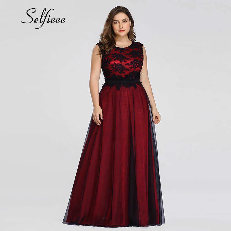 Plus Size Elegante A-Linie O-Ausschnitt Applikationen Lange Maxikleider Vestidos Fiesta De Noche Böhmisches Strand-Sommerkleid Q190524