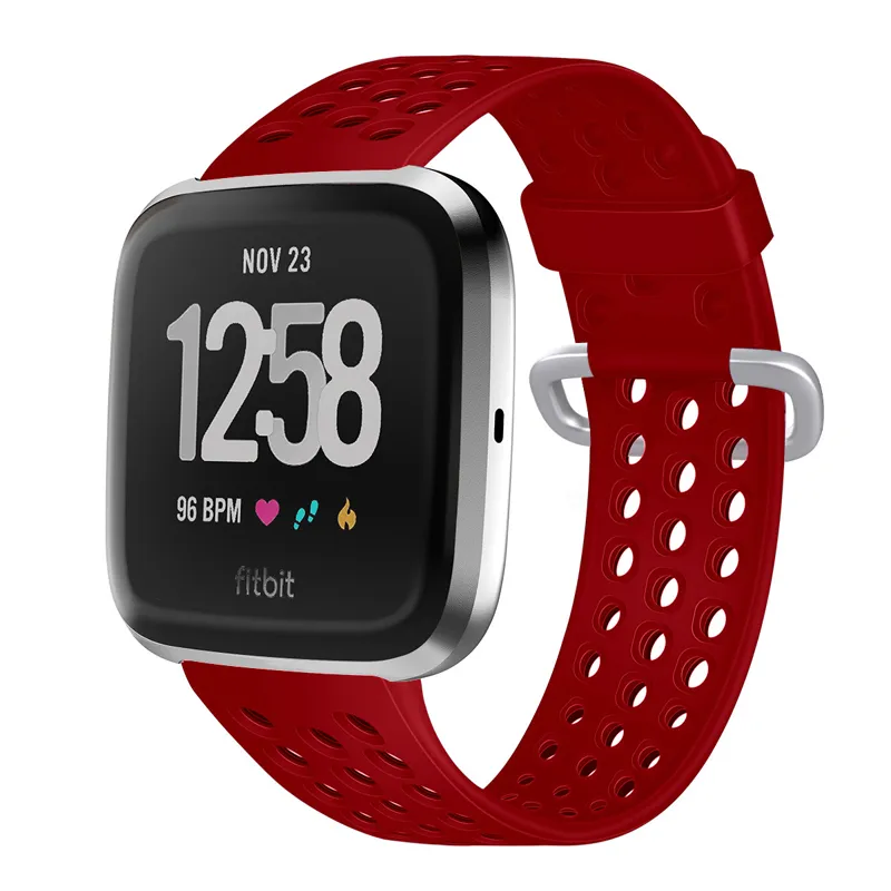Witzon Elastic Bands For Fitbit Versa/Versa 2/Lite/SE - Soft Nylon Replacement Strap, Adjustable, One Size