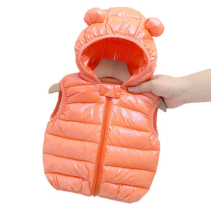 2021 herbst Winter Mit Kapuze Jungen Wasitcoat Kleidung Baby Mädchen Weste Mit Ohr Baumwolle kinder Kleidung Mit Kapuze Jungen WasitcoatClothes H0909