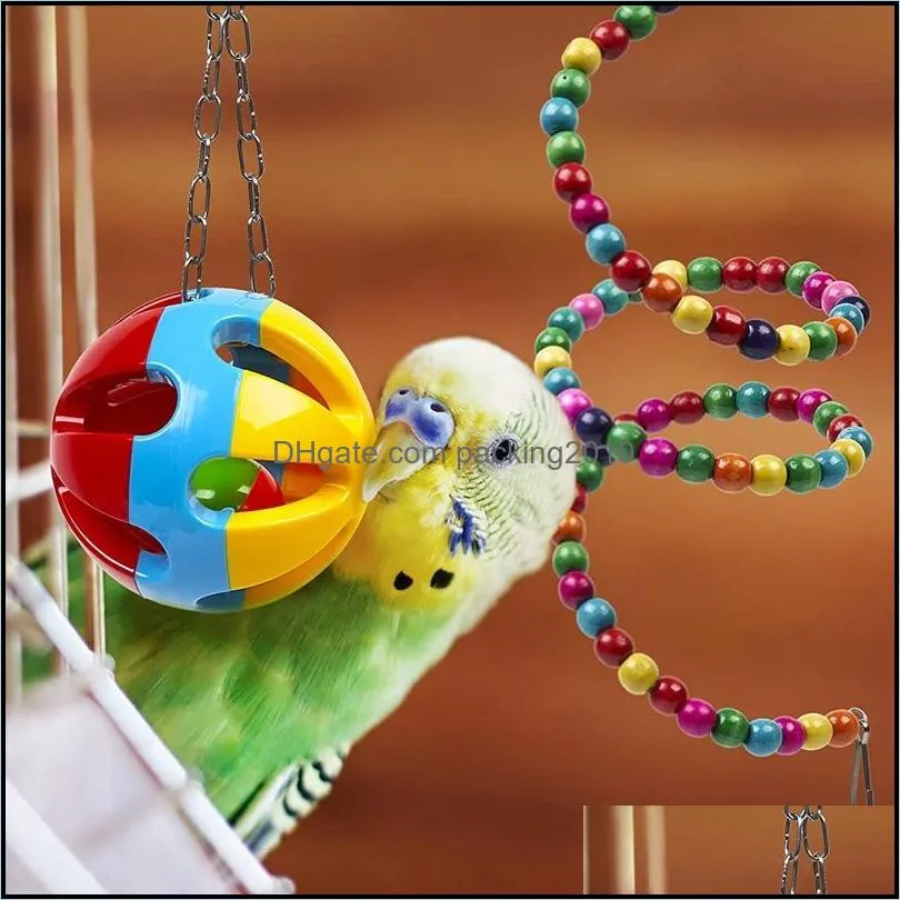 Wholesale!Bird Cage Toys And Bird Accessories For Pet Toy Swing Stand Budgie Parakeet African Grey Vogel Speelgoed Parkiet Other