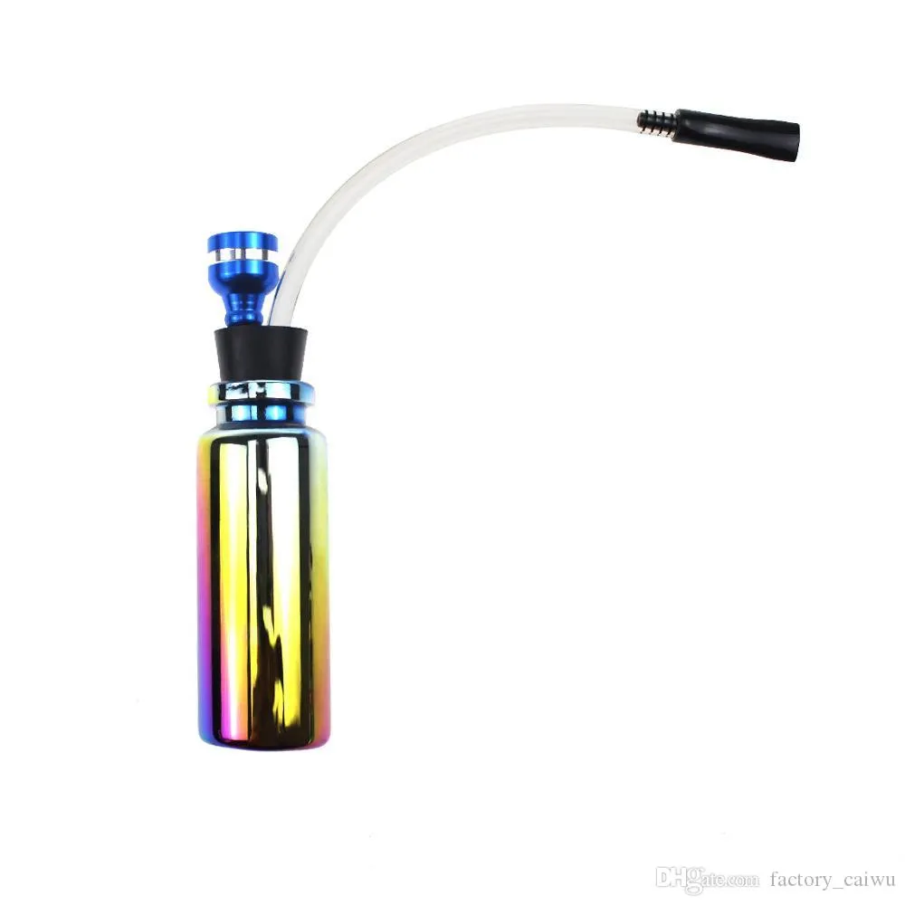 Rainbow Narghilè Shisha Pipa da fumo 105MM Alluminio Metallo Tobacco dab Rig Wax Water Pipes