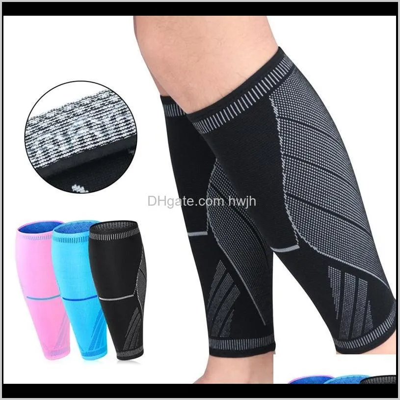 Elbow Knee Pads 1pc Lower Sleeve Antislip Compression Sticked Protector Utomhuslöpning Basket Sport Ben Cover Deyx1 6mczo