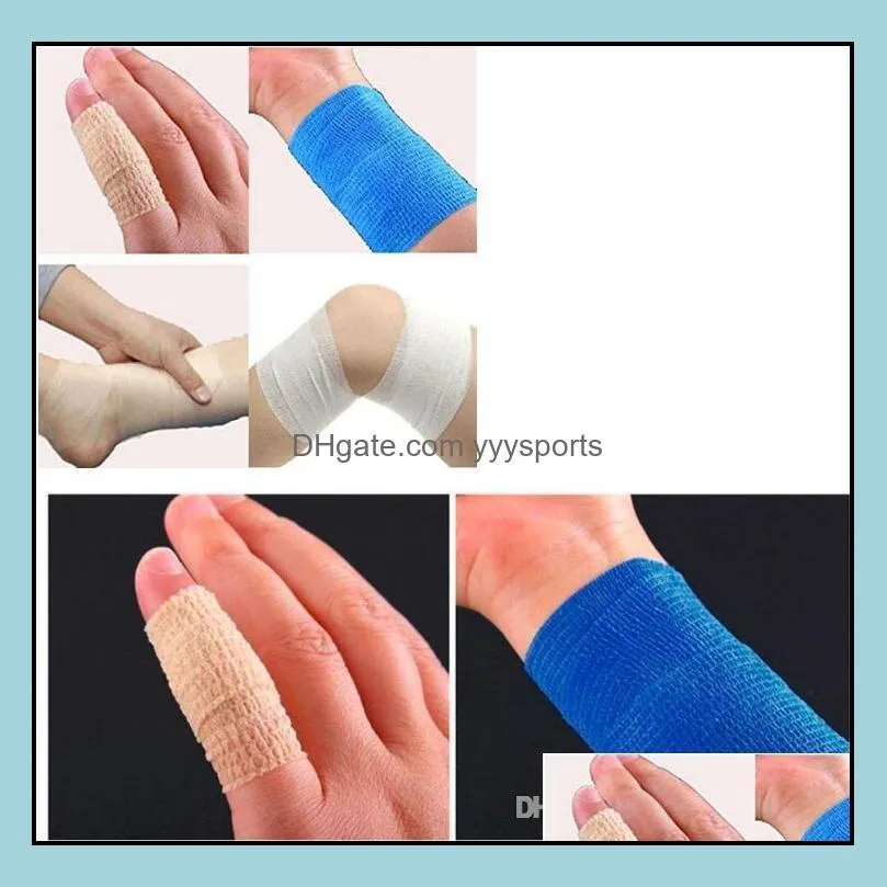 Sports Protection Elastic Bandage Color Self Adhesive Bandage Muscle Tape Finger Joints Wrap First Aid Kit 2019