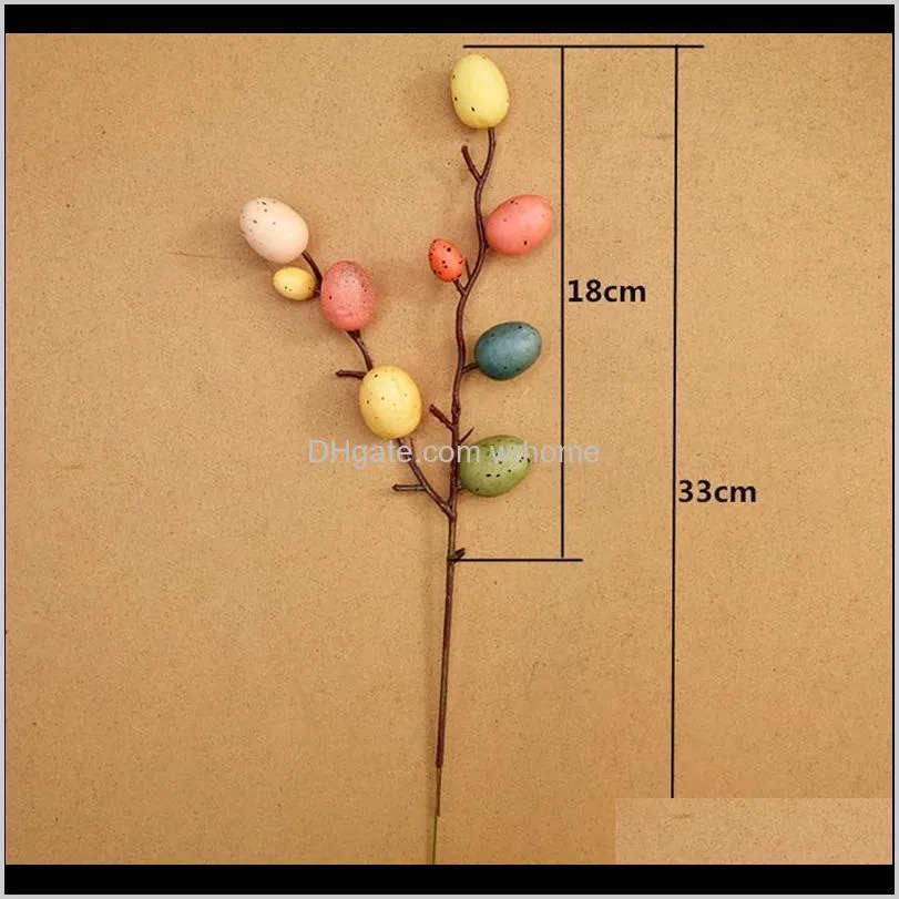 3/6 branches easter egg decorations stylish flower arrangement decor easter egg tree decor branch adornment for home living room