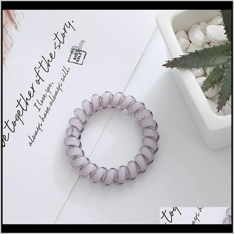 hair knot girl elastic hair ring rope candy color bracelet elastic hair band head rope hairstyle