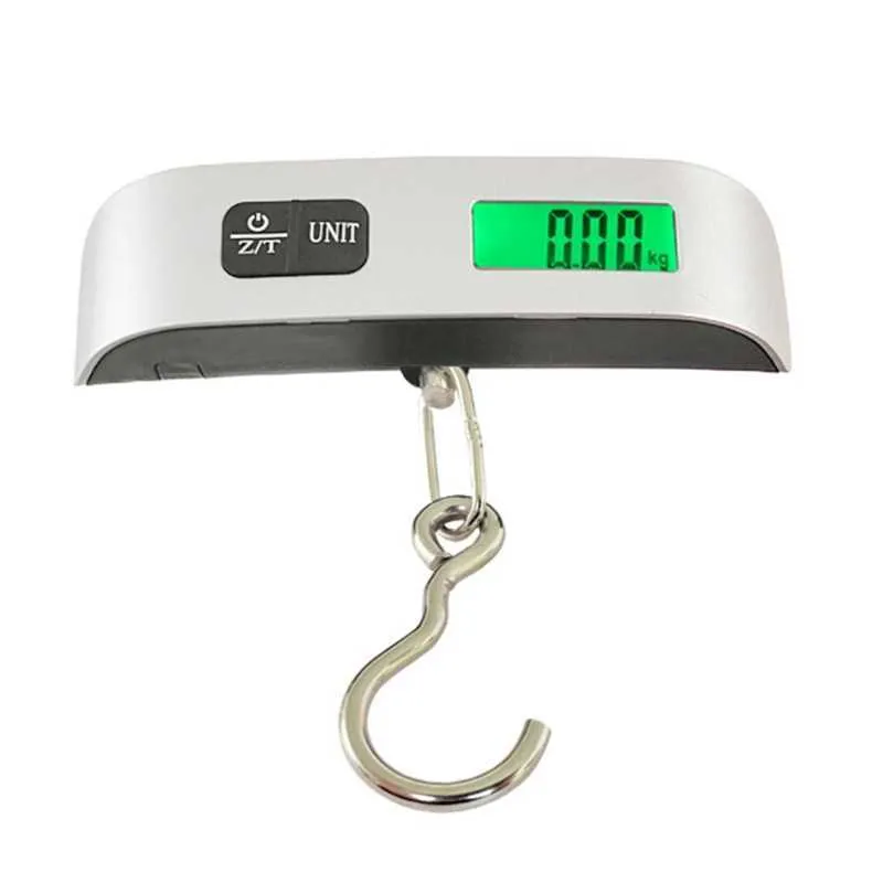 Portable Scale Digital LCD Display Electronic Luggage Hanging Suitcase Travel Weighs Baggage Weight Balance 110lb/50KG 210927