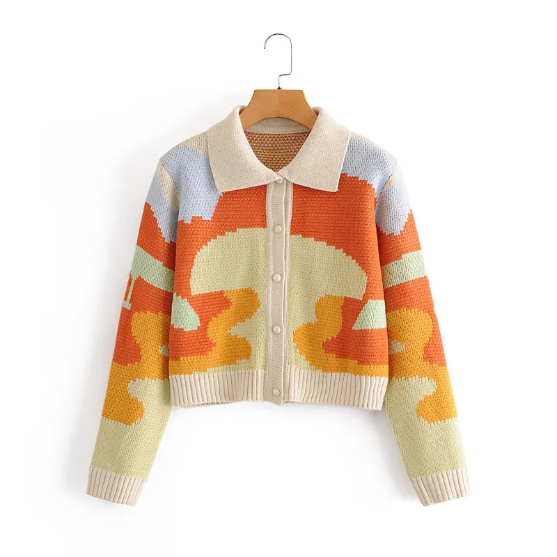 トップス OIL PAINTING IMAGE MOHAIR CARDIGAN Vintage Knit Cardigan, Oil Painting Style, Fall Winter | DHgate