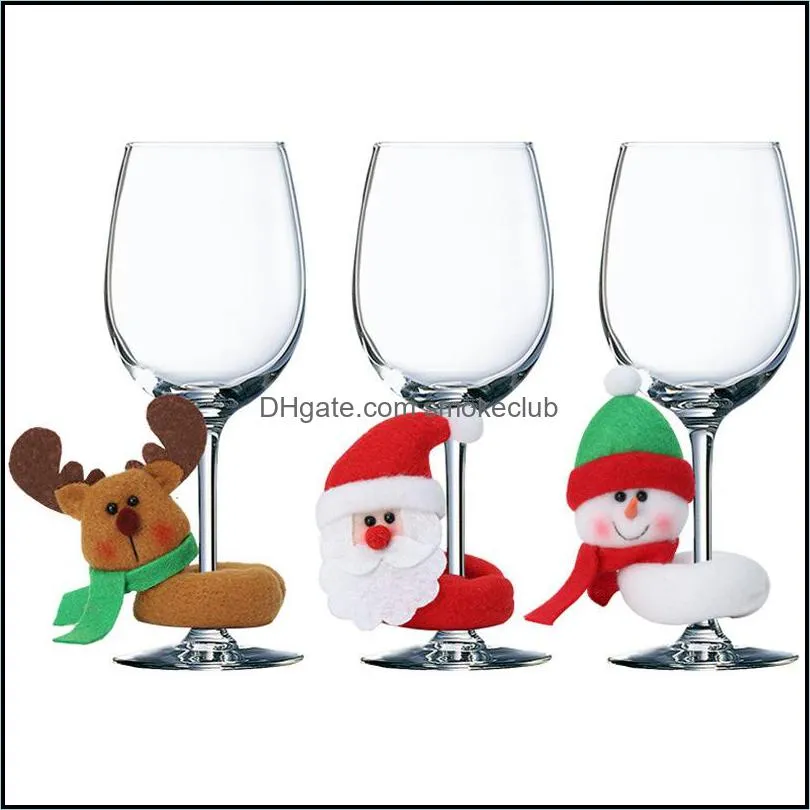 Chuangda New Christmas Wine Cup Set Santa Claus Snowman Deer Christmas Gift Christmas Decoration 202