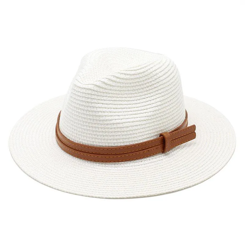 Panama Straw Panama Beach Hat For Women And Men Wide Brim Jazz Cap