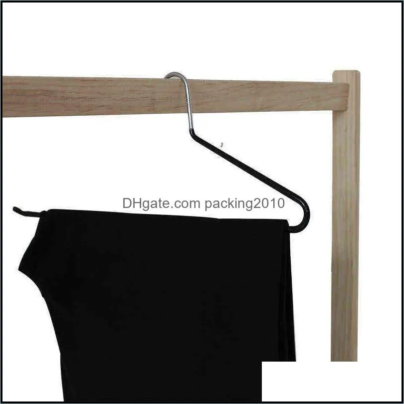 Metal Open-end Non Slip Slacks Pant Hangers Trouser Hangers Organizers Set Home Accessories Organizador Armario Drop-V12 220115