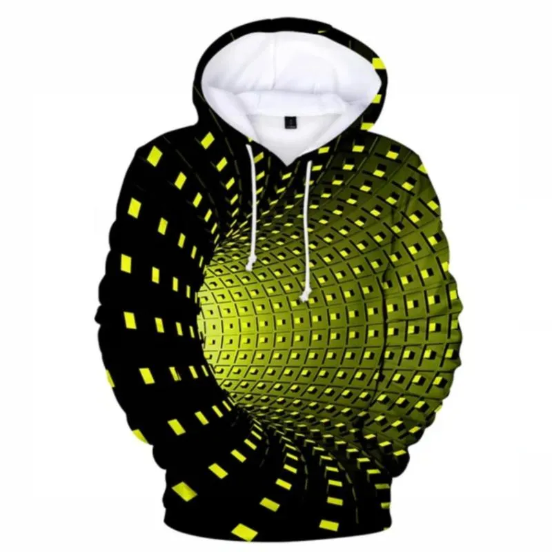 Herren Hoodies Sweatshirts Neon Hip Hop Dizzy Art 3D Sweatshirt Damen/Herren Pullover Hoodie Jacke Lose Top Swirl Boy Kleidung