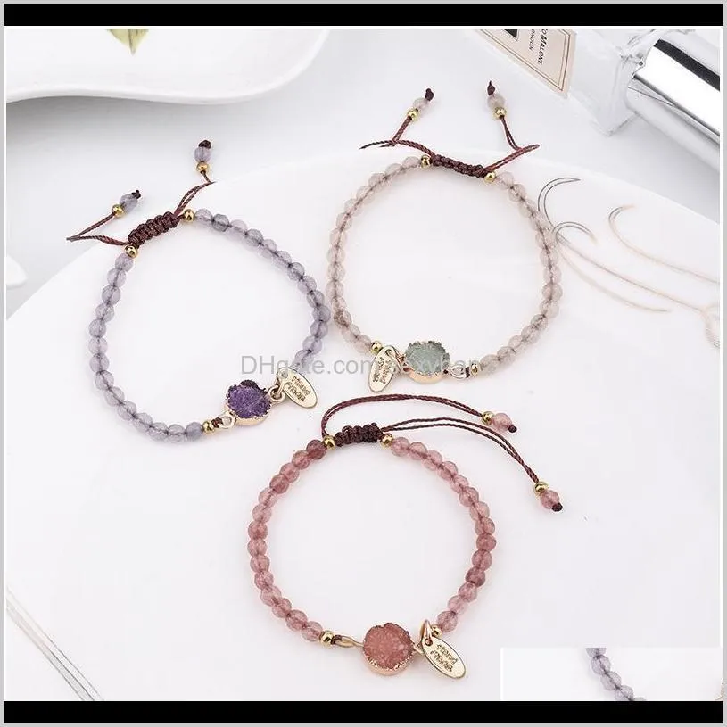 boho chakra handmade multi color natural stone beads bracelet for couples women men bracelets creative jewelry gi qyleuy