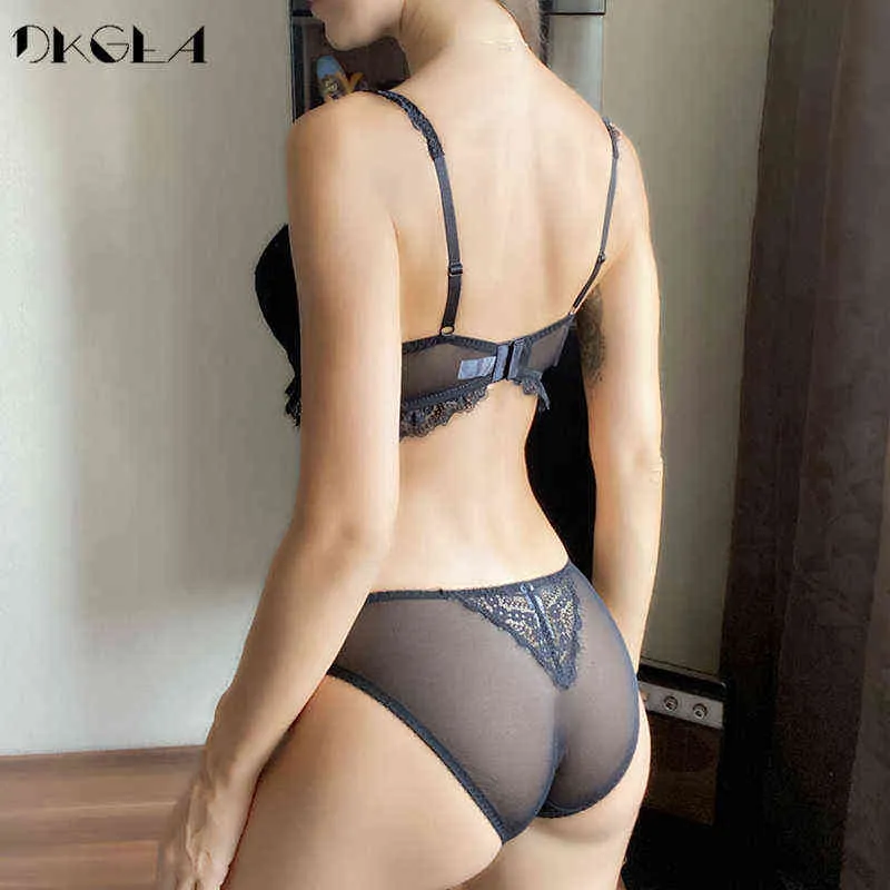 NXY sexy setFashion Lady Sexy Bra Set Plus Size Brassiere Transparent Underwear Lace Embroidery Brand Women Lingerie Ultrathin Black 1128