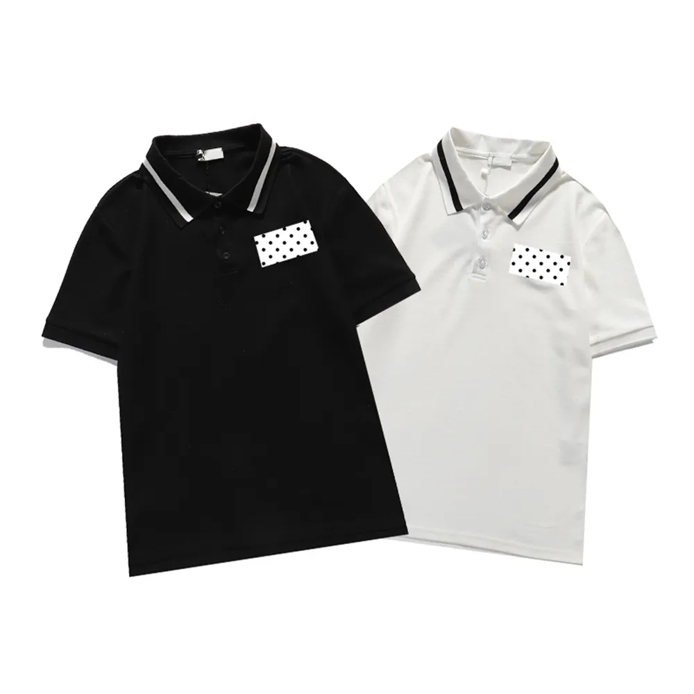 2021 mens polo Shirt Black and White High Quality Embroidered Fashion Luxury Men`s Polos
