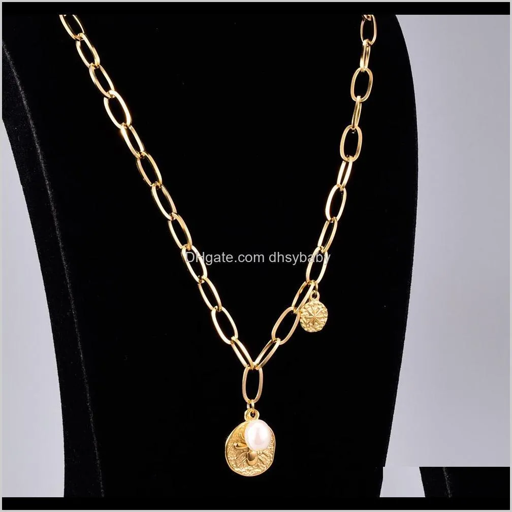 wholesale pearl golden bee chain necklace for women a cool sense of korean version design