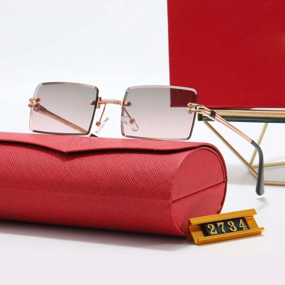 Frameless Metal Rectangle Sunglasses For Men,... From  display picture 2
