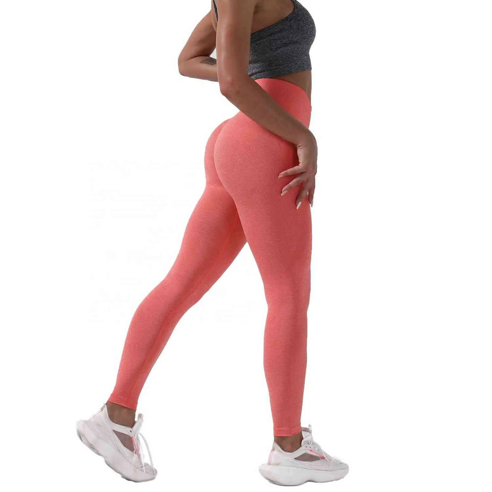 Partihandel stretch tight sport ung flicka sexig gym sömlös yoga byxor g1124