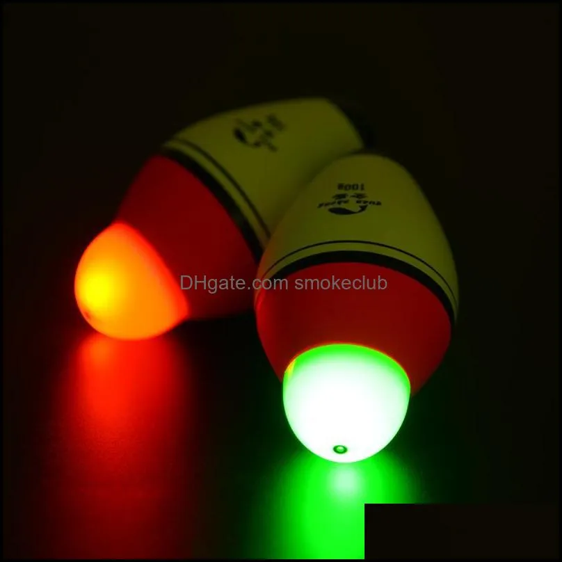 Fishing Accessories 1pc Luminous Floating 40g-100g Foam Float Red Green Led Night Electronic Head Anti-collision Light Bobber