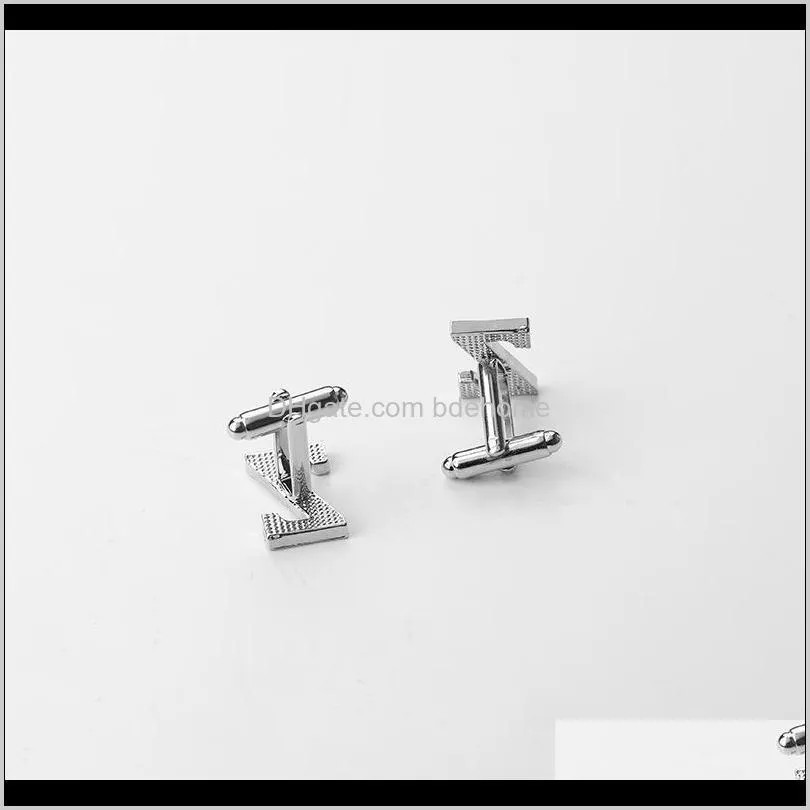 26 various english letters new creative design arrival wholesale custom fancy shirt button cuff links button