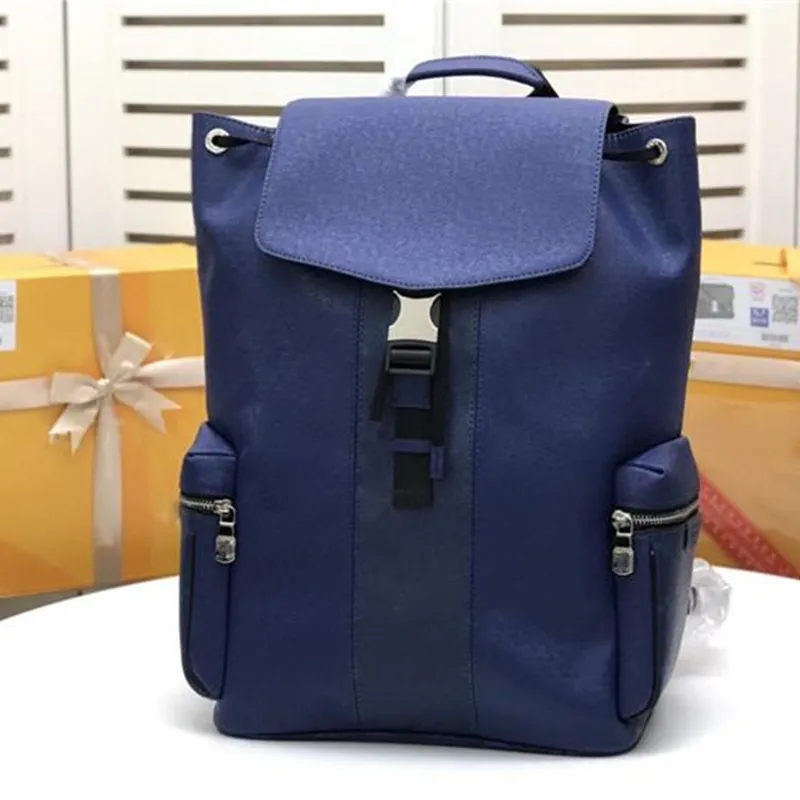 Designer Luxury luis handbags purse OUTDOOR Schoolbag Backpacks Taiga Eclipse Leather Backpack M30417 Size:37x45x19CM