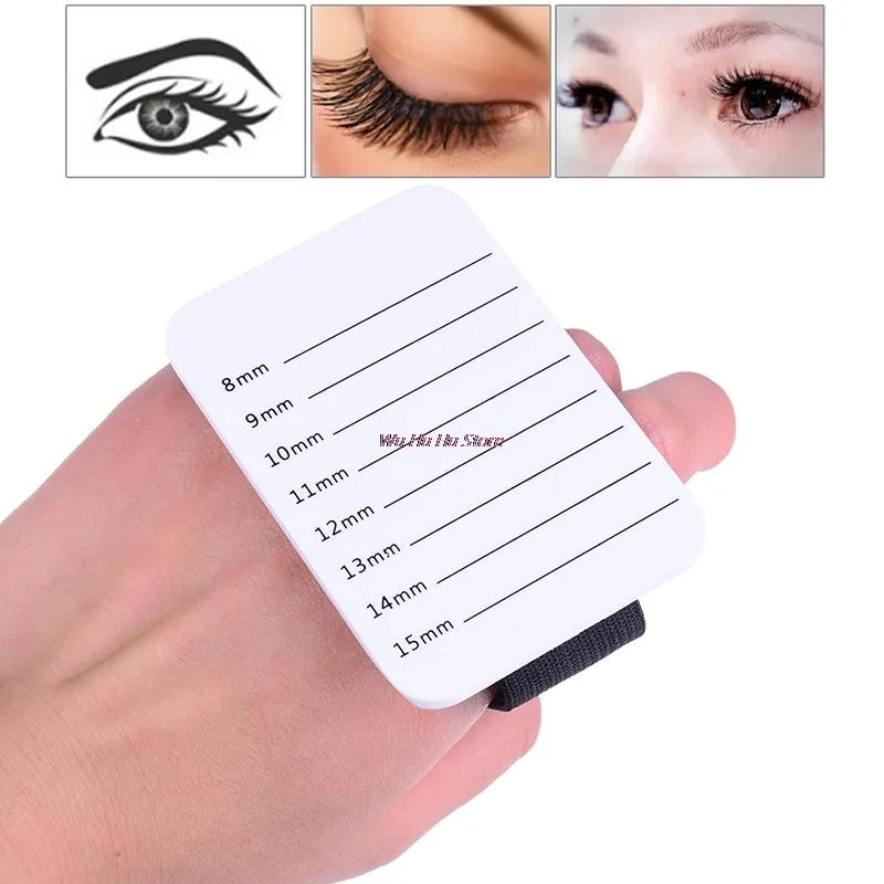 False Eyelashes Acrylic Lash Pallet Eyelash Extensions Tile Palette With Belt Adhesive Glue Ceramic Holder Tool