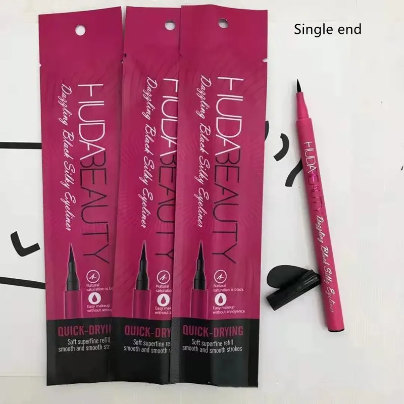 Hud @ Black Liquid Eyeliner Long Lasting Eye Liner Pencil Foundation Makeup delineador de ojos Kit