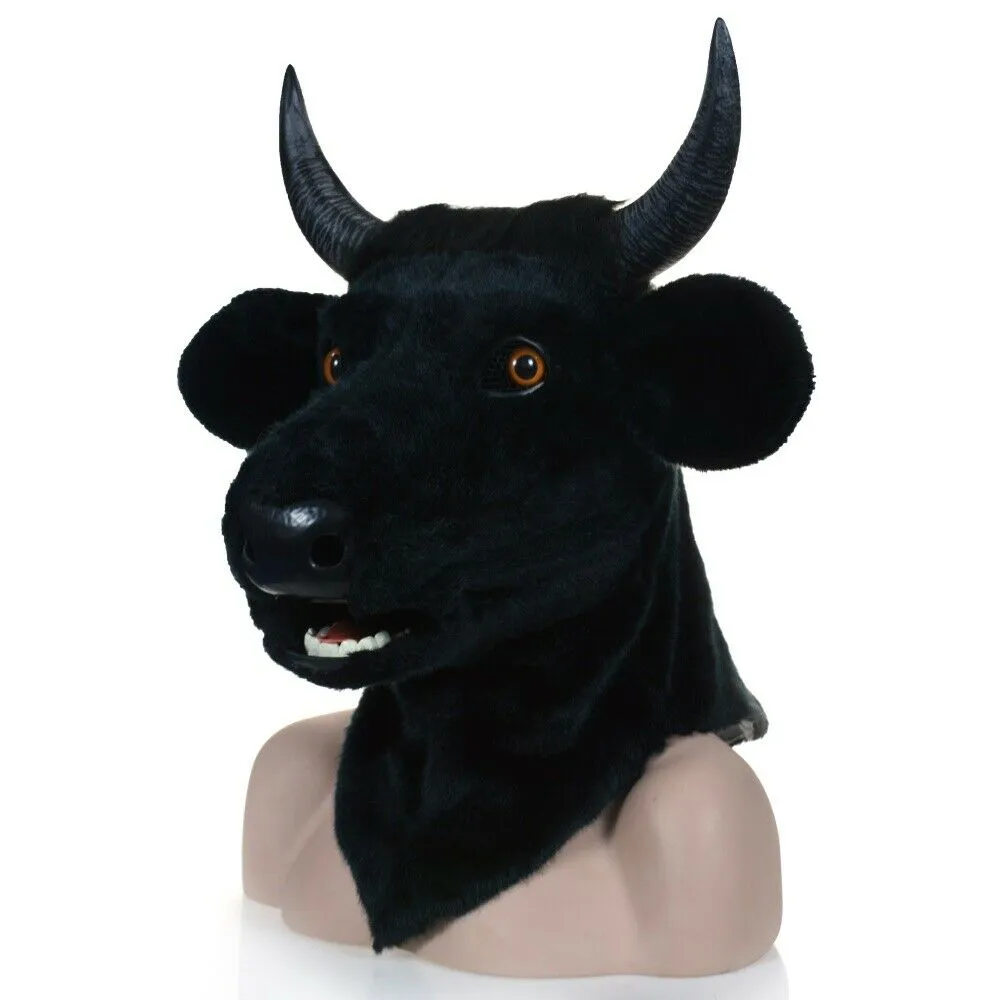 Mascot Costumes Cow Mascot Headgear Furry Fursuit Accessories Animal Party Game Dress Up Fancy