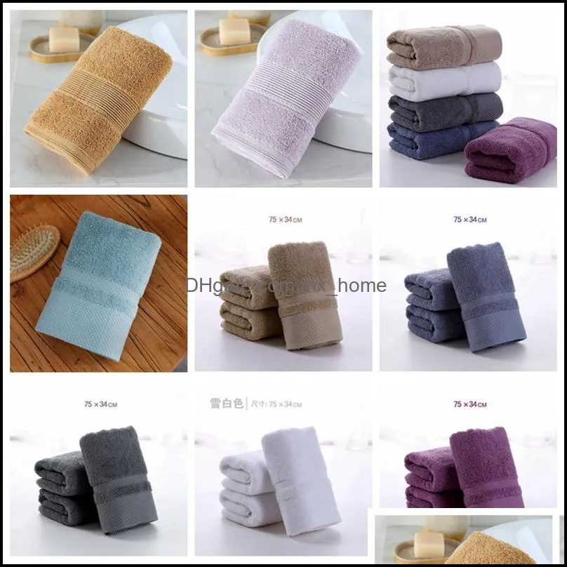 Highly Absorbent Towel Face Hand Towel 100% Pure Cotton 120g Absorbent Cotton Thick Soft Long-staple Cotton Lightweight VT1401