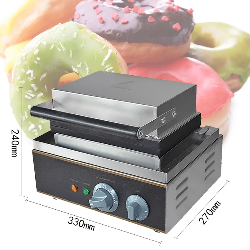 1550W 110V/220V Donut Maker 6 Holes Doughnut Machine Cookies Snack Machine Non Stick Cooking Equipment