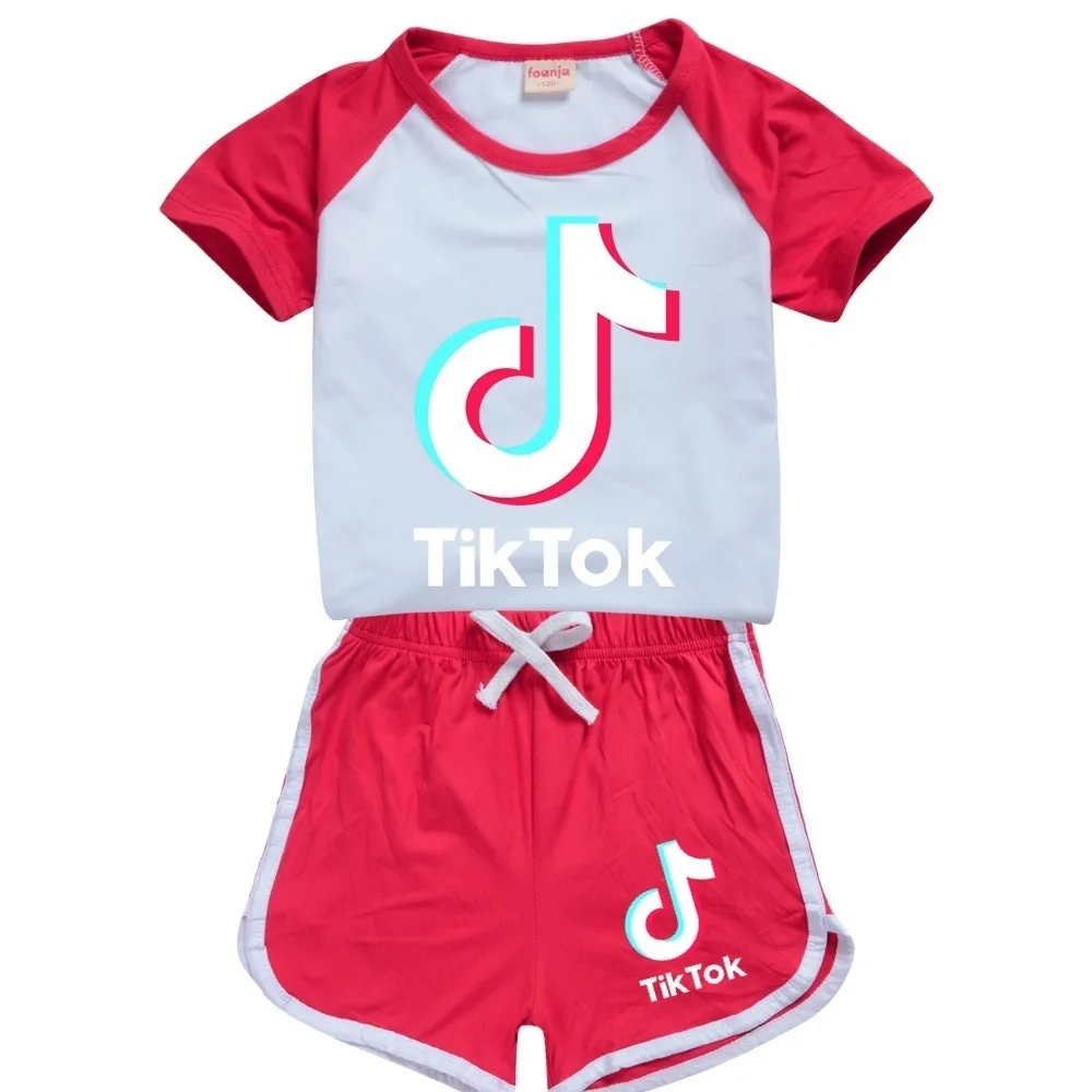 Completi Estivi Bambina Set Di Vestiti Neonato Bambini Tuta TIK