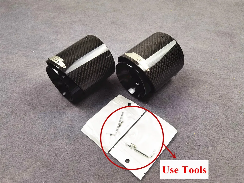 Full Glossy Black Carbon Exhaust Muffler Pipe Tail Tip for MINI R54 R55 ...