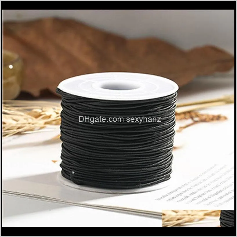 0.8/1/1.2/1.5mm core elastic thread findings beads jewelry rope diy stretch rubber line bracelet necklace braided wire1
