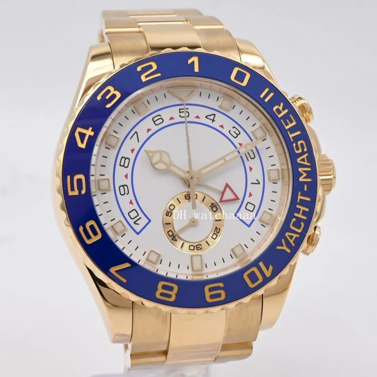 Wysokiej jakości 2022 Watch żółte złoto Casual Ceramic 44 mm White Dial Men's 116680 Automatic Men's274y